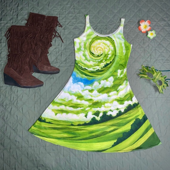 Wearable Art by Sweet Melis- Fit & Flare Dress, Size Small, NWOT - Picture 5 of 9